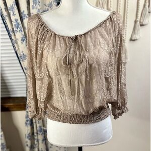 Forever 21 Vintage Peasant Top